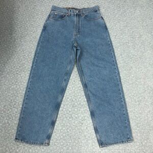 Vans Jeans Mens 30 Blue Check-5 Baggy Loose Medium Wash Denim Y2K Hip Hop New